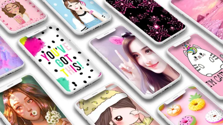 Girly Wallpapers android App screenshot 2